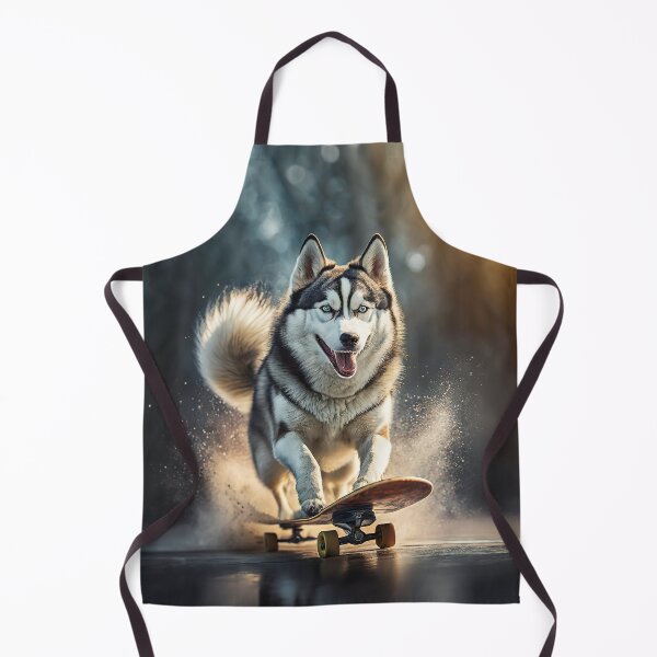Item preview, Skateboarding Husky Dog designed and sold by Praphul Garg.
