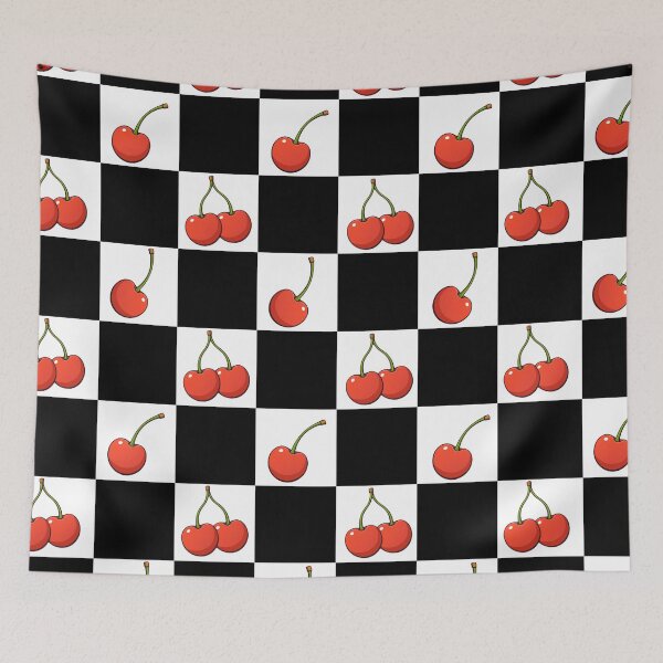 Item preview, Checker board red cherries designed and sold by Neeshki.