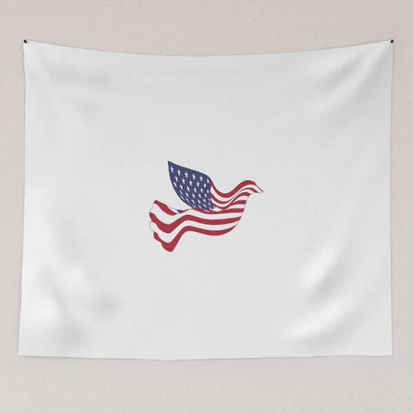 Item preview, American Flag Peace Dove designed and sold by ridthestigma.