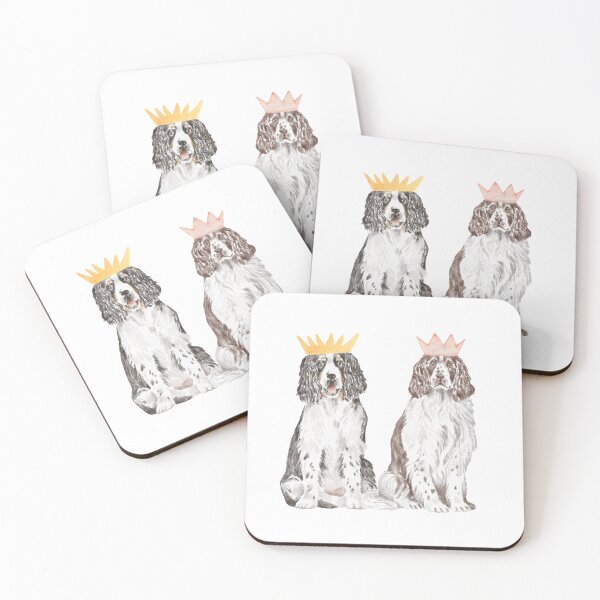 Item preview, Whimsical Cocker Spaniels Wearing Crowns designed and sold by bandanaranch.