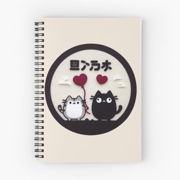 Item preview, Kawaii Cat Couple: Felt Illustration designed and sold by GALUMARKET.