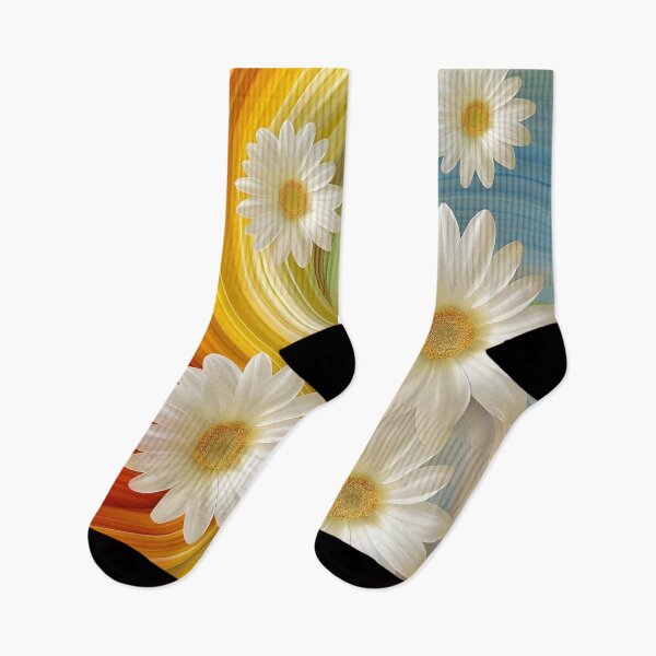 Item preview, Colorful swirling pattern with daisies designed and sold by dcrc.
