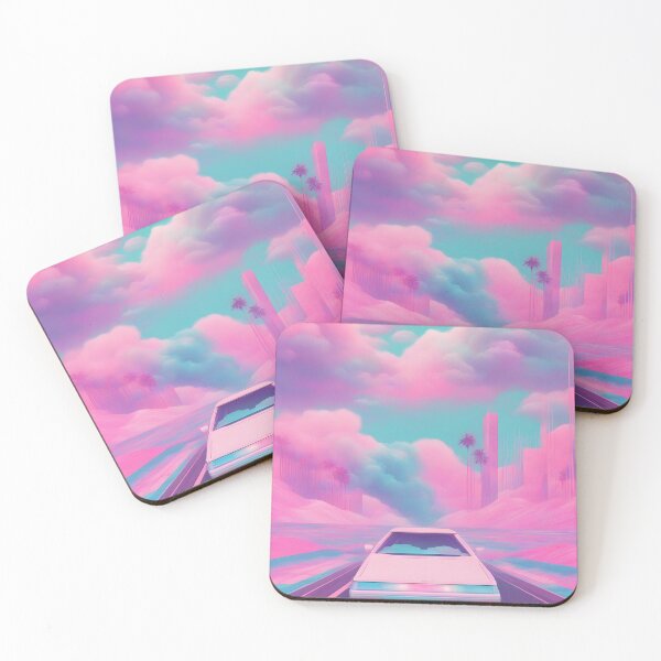 Item preview, Neon Dreams: Retro Ride through Pastel Paradise designed and sold by ZipperDragon88.