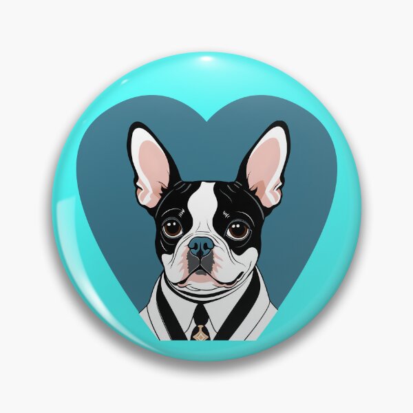 Item preview, Love Bostons (Terriers) Suit Blue Heart designed and sold by Rogue Wizard.