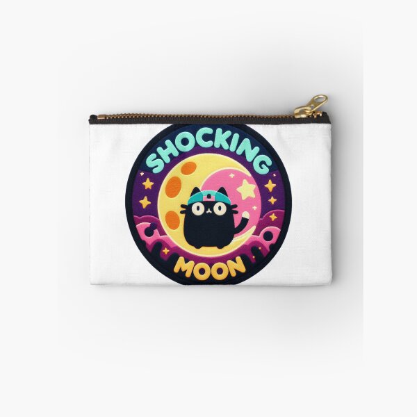 Item preview, Kawaii Cat on the Moon: Felt Illustration designed and sold by GALUMARKET.