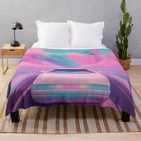Item preview, Neon Dreams: Retro Ride through Pastel Paradise designed and sold by ZipperDragon88.