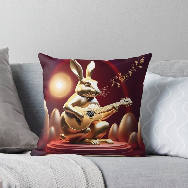 Item preview, Golden rabbit guitar Easter gold eggs designed and sold by Artbellachi.