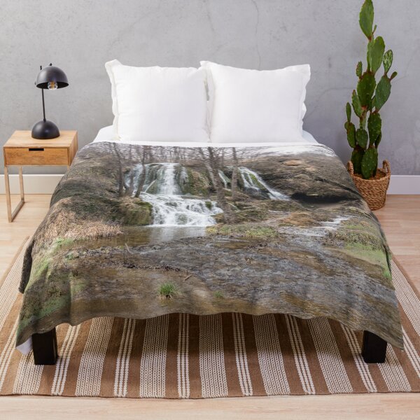 Item preview, Forest Bathing - Woodland Waterfall Flowing into a Clean Stream designed and sold by Georgia Mizuleva.