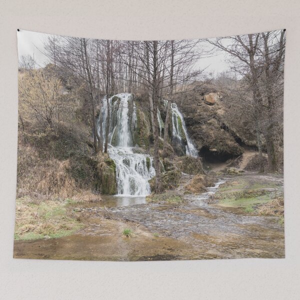 Item preview, Forest Bathing - Woodland Waterfall Flowing into a Clean Stream designed and sold by Georgia Mizuleva.