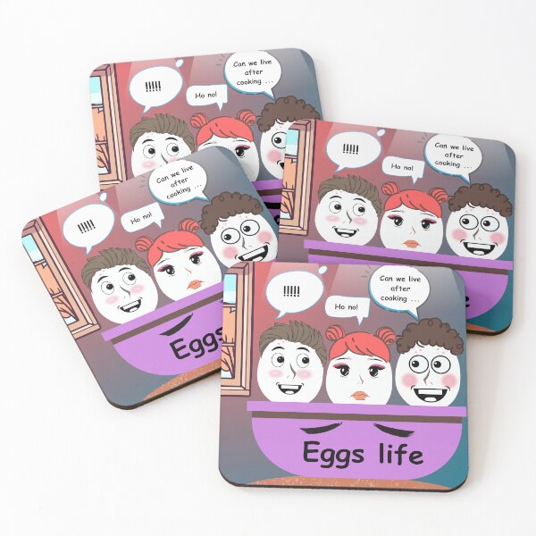 Item preview, Funny cartoon eggs life stickers. designed and sold by Chicas-wonder.