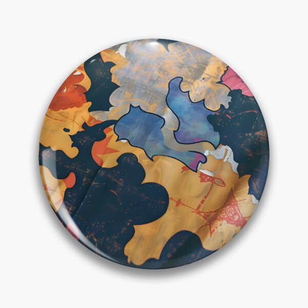 Aperçu de l'œuvre Charme mondain : Tee-shirt coloré Sekar Jagad Batik - Conception inspirée de la carte créée et vendue par WADRIUS.
