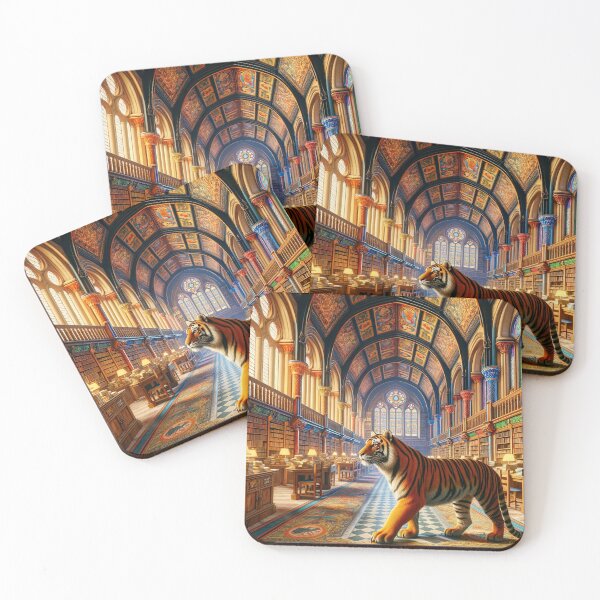 Item preview, Tigre en la Biblioteca del Rey designed and sold by nikkolaus.