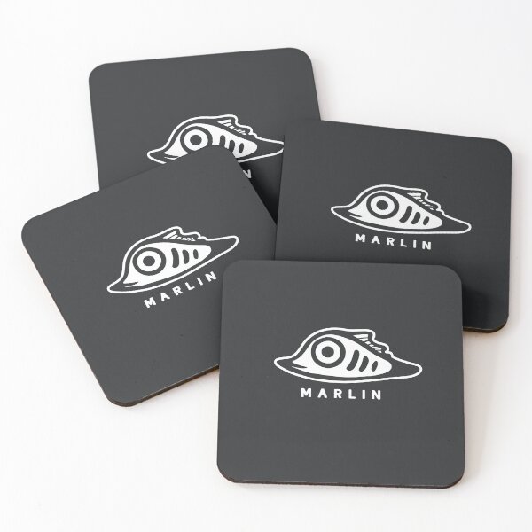 Item preview, Art of a very small and cute marlin fish. Minimal style in white ink designed and sold by martodesign.
