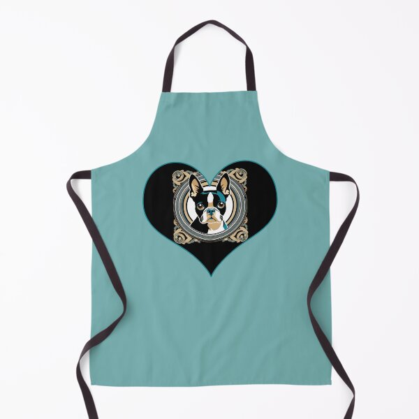 Item preview, Love Bostons (Terriers) Black Heart frame designed and sold by Rogue Wizard.