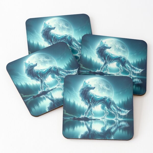 Item preview, "Lunar Reflection: The Water Wolf's Domain" designed and sold by WolframSilver.