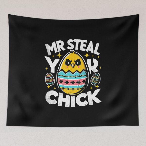 Item preview, Mr Easter Steal Your Chick Funny Spring Humor Boys Toddlers T-Shirt designed and sold by MAPDDesigns.