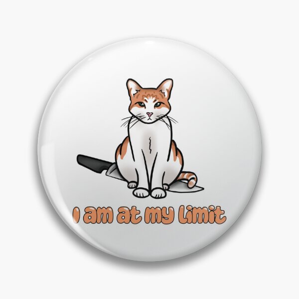 Item preview, At my limit Orange Cat designed and sold by DoAllTheCrafts.