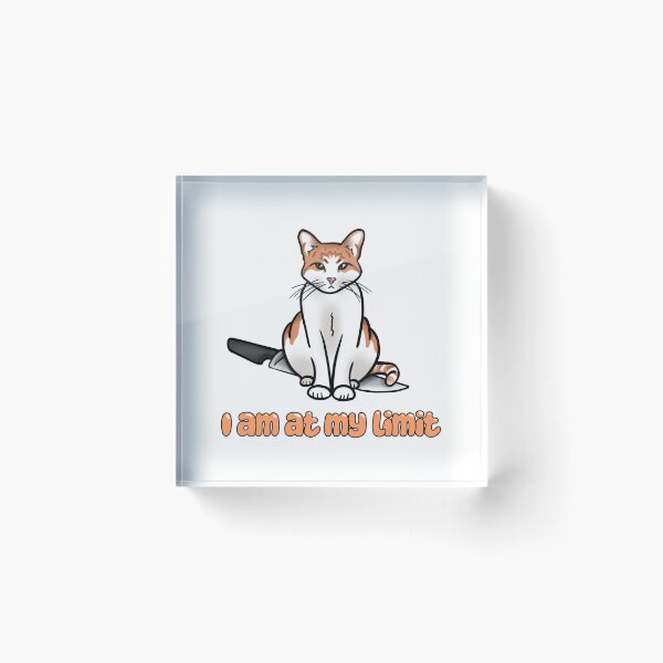 Item preview, At my limit Orange Cat designed and sold by DoAllTheCrafts.