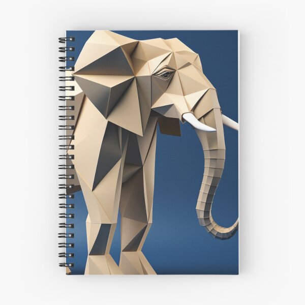 Item preview, Origami Elephant with Blue Background designed and sold by MailuDesigns.