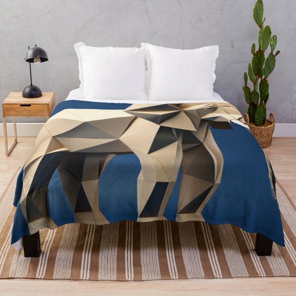 Item preview, Origami Elephant with Blue Background designed and sold by MailuDesigns.