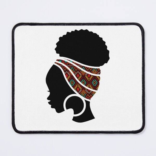 Item preview, Afro Woman with African Patten Symbols, Black History  designed and sold by Logiamerch.