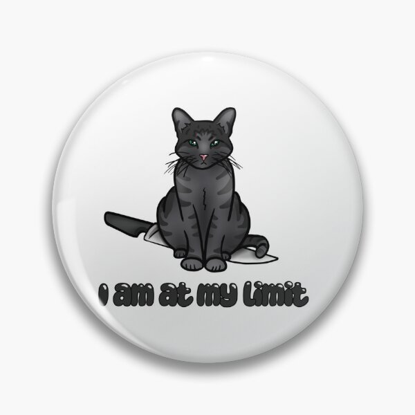Item preview,  At my limit Grey Cat designed and sold by DoAllTheCrafts.
