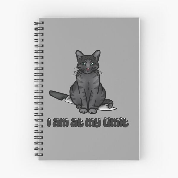 Item preview,  At my limit Grey Cat designed and sold by DoAllTheCrafts.