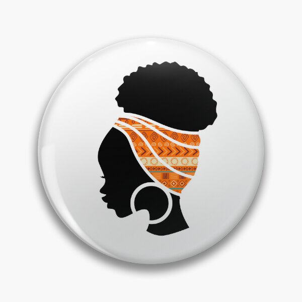 Item preview, Afro Woman with African Patten Symbols, Black History  designed and sold by Logiamerch.