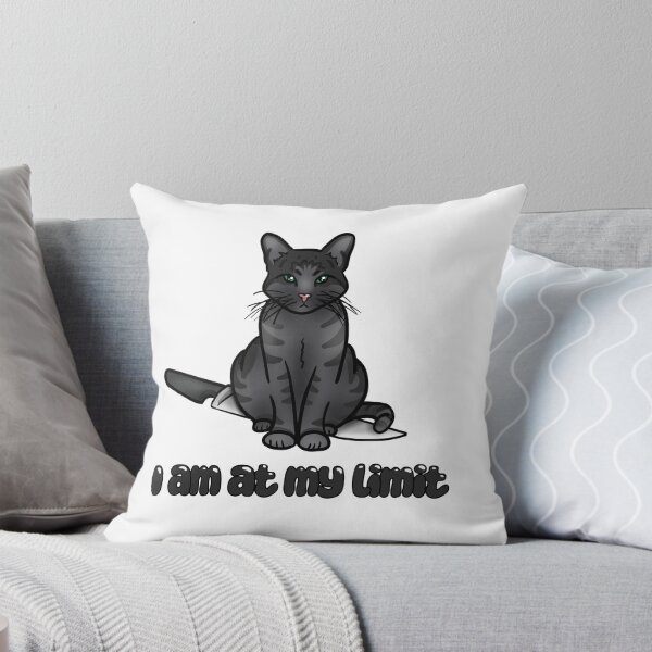 Item preview,  At my limit Grey Cat designed and sold by DoAllTheCrafts.