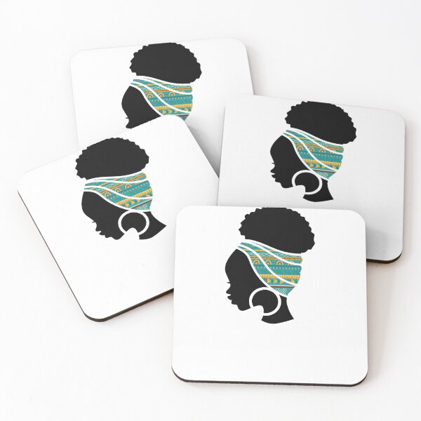 Item preview, Afro Woman with African Patten Symbols, Black History  designed and sold by Logiamerch.