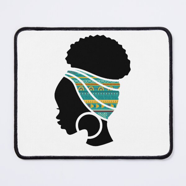 Item preview, Afro Woman with African Patten Symbols, Black History  designed and sold by Logiamerch.