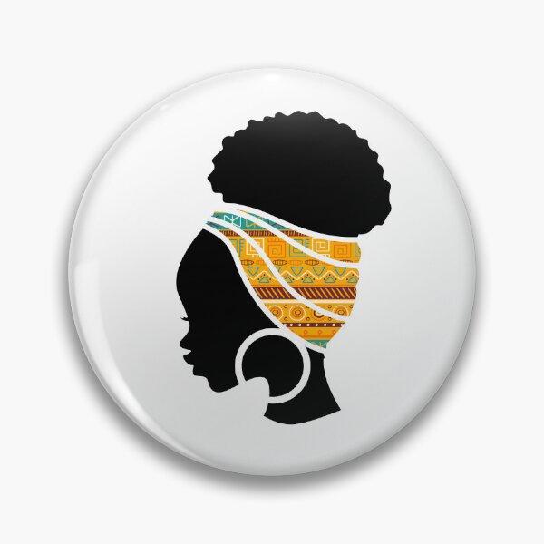 Item preview, Afro Woman with African Patten Symbols, Black History  designed and sold by Logiamerch.