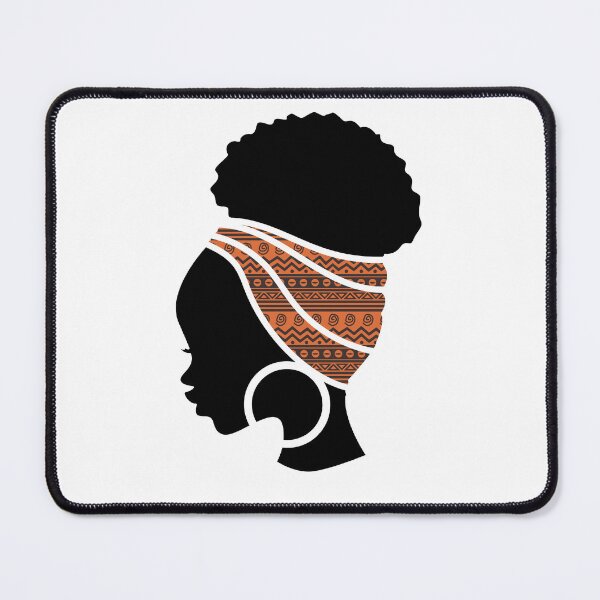 Item preview, Afro Woman with African Patten Symbols, Black History  designed and sold by Logiamerch.