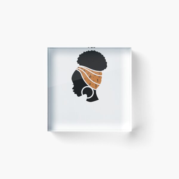 Item preview, Afro Woman with African Patten Symbols, Black History  designed and sold by Logiamerch.
