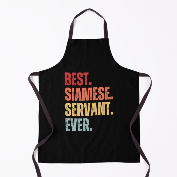 Item preview, Retro Vintage BEST. SIAMESE. SERVANT. EVER Distressed Siamese Cat Funny Sticker Quote designed and sold by CanvasThread.