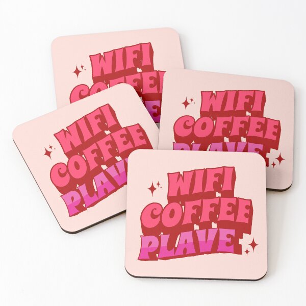 Item preview, WIFI coffee plave plli typography kpop | Morcaworks designed and sold by Morcawork.