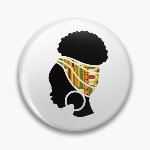 Item preview, Afro Woman with African Patten Symbols, Black History  designed and sold by Logiamerch.