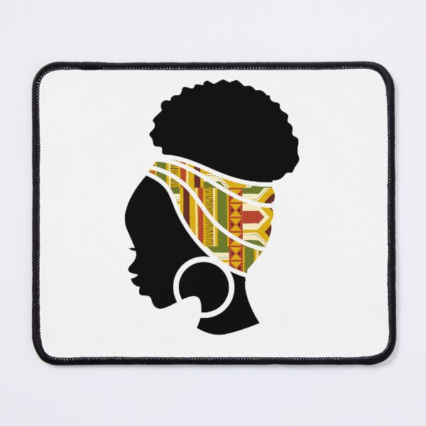 Item preview, Afro Woman with African Patten Symbols, Black History  designed and sold by Logiamerch.