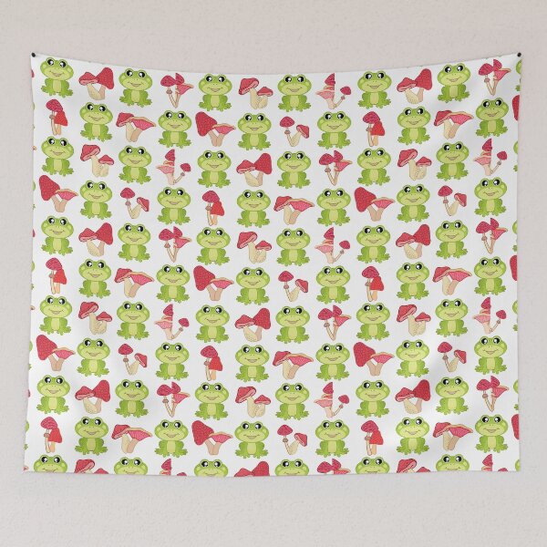 Item preview, Frog and mashrooms designed and sold by Charmy Design.
