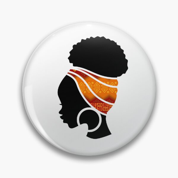 Item preview, Afro Woman with African Patten Symbols, Black History  designed and sold by Logiamerch.