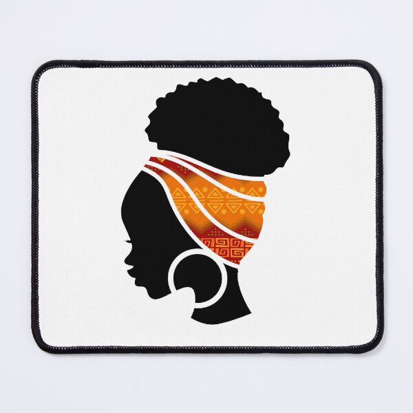 Item preview, Afro Woman with African Patten Symbols, Black History  designed and sold by Logiamerch.