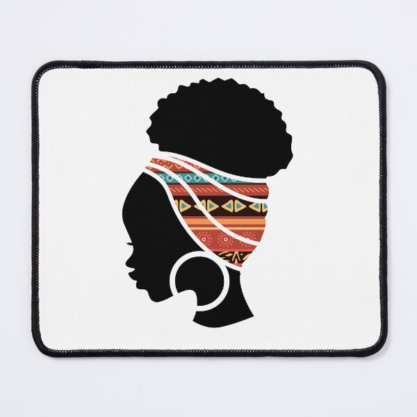 Item preview, Afro Woman with African Patten Symbols, Black History  designed and sold by Logiamerch.