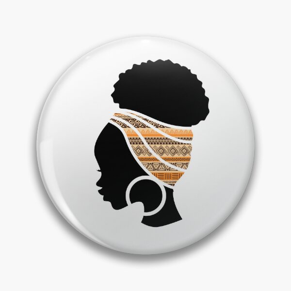 Item preview, Afro Woman with African Patten Symbols, Black History  designed and sold by Logiamerch.