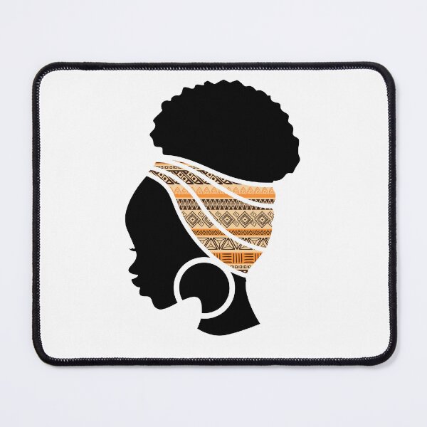 Item preview, Afro Woman with African Patten Symbols, Black History  designed and sold by Logiamerch.