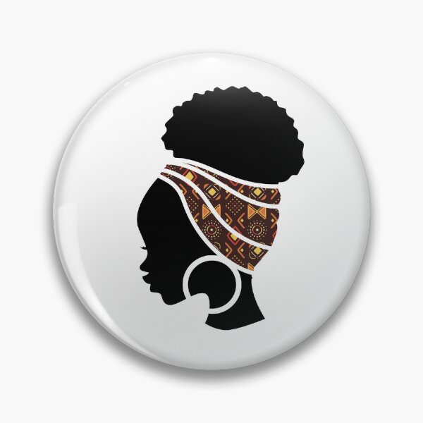 Item preview, Afro Woman with African Patten Symbols, Black History  designed and sold by Logiamerch.