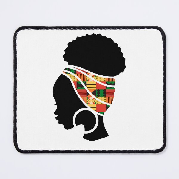 Item preview, Afro Woman with African Patten Symbols, Black History  designed and sold by Logiamerch.
