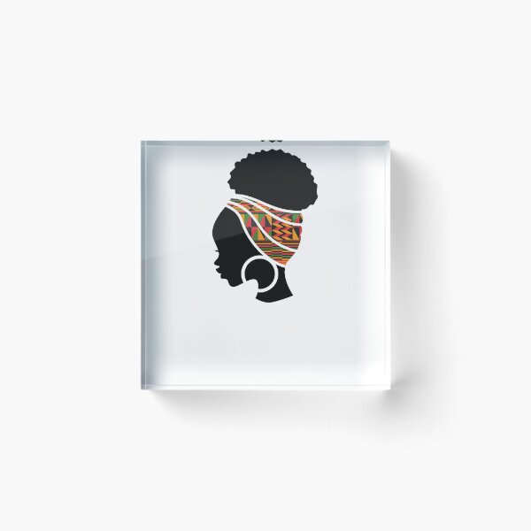 Item preview, Afro Woman with African Patten Symbols, Black History  designed and sold by Logiamerch.