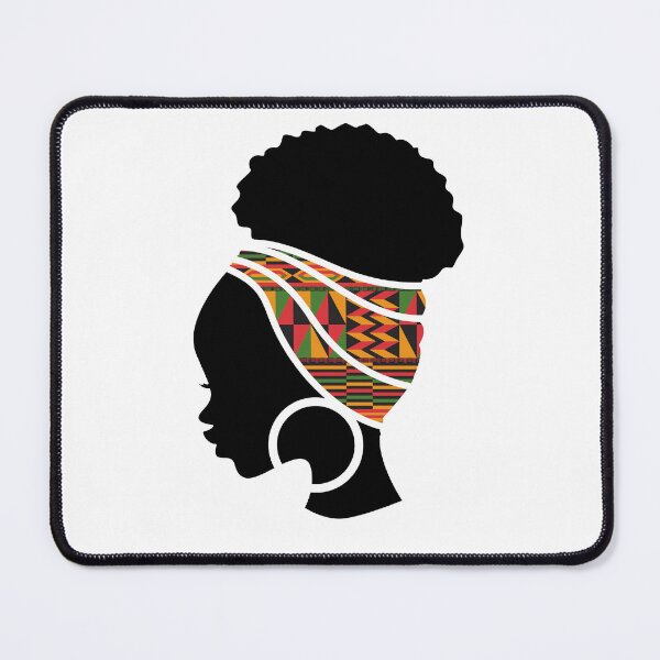 Item preview, Afro Woman with African Patten Symbols, Black History  designed and sold by Logiamerch.