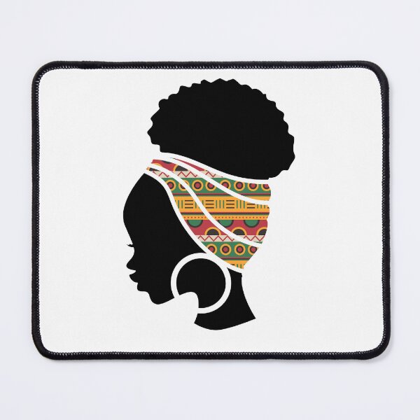Item preview, Afro Woman with African Patten Symbols, Black History  designed and sold by Logiamerch.