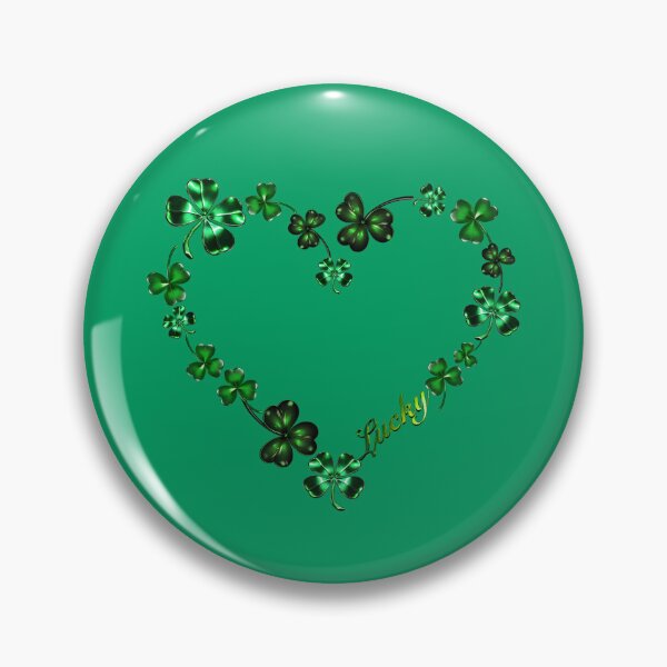 Item preview, Lucky Shamrock and Clover Heart for St Patrick’s Day designed and sold by Amanda Lucas.